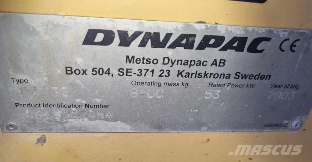 Dynapac CC 232 مداحل ثنائية الاسطوانة