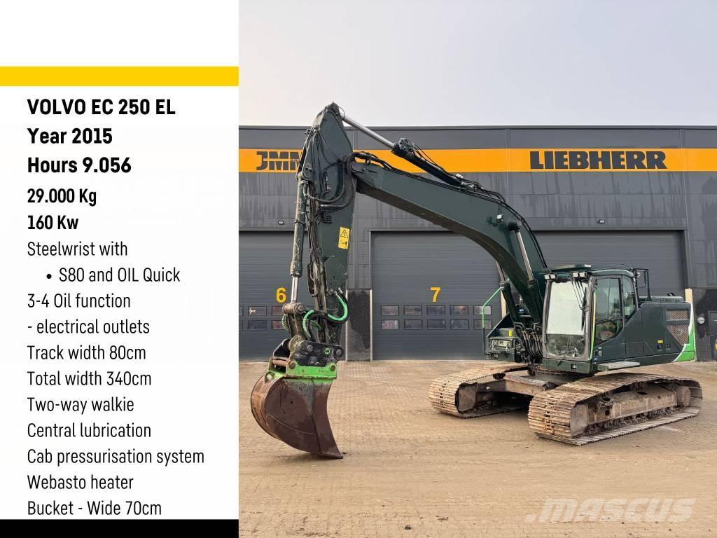Volvo EC 250 EL حفارات زحافة