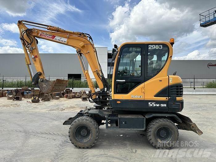 Hyundai R55W-9A حفارات بعجل