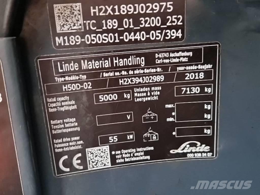 Linde H50D-02 شاحنات الديزل