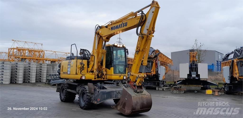 Komatsu PW160-7E0 حفارات بعجل