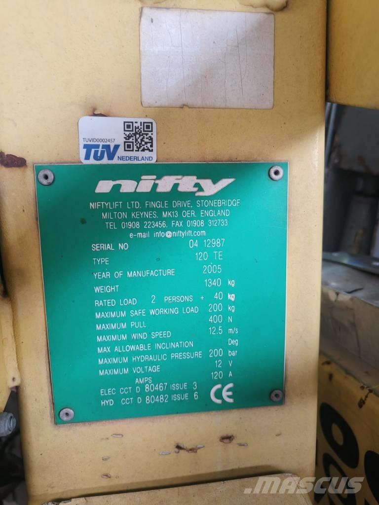 Niftylift 120 TE المنصات الهوائية المثبتة على مقطورة