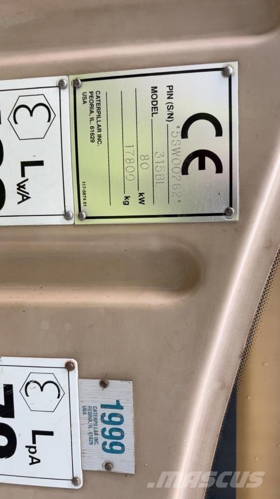CAT 315 B L حفارات زحافة