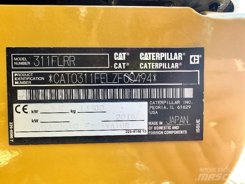 CAT 311 F LRR حفارات زحافة