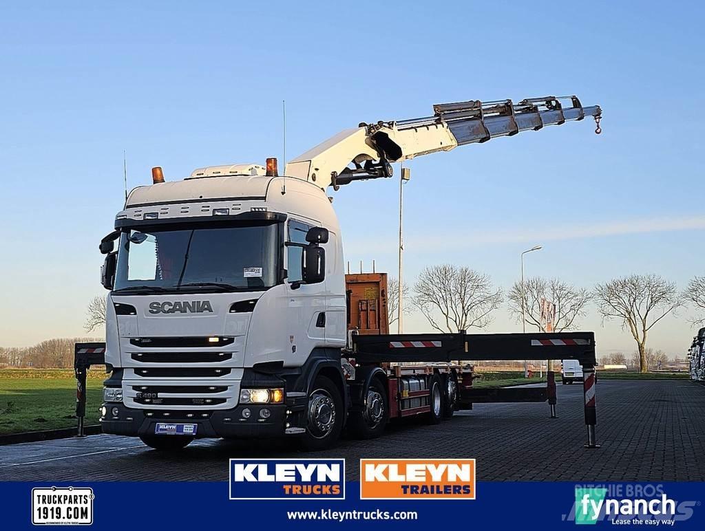 Scania R490 شاحنات مسطحة/مفصلية الجوانب