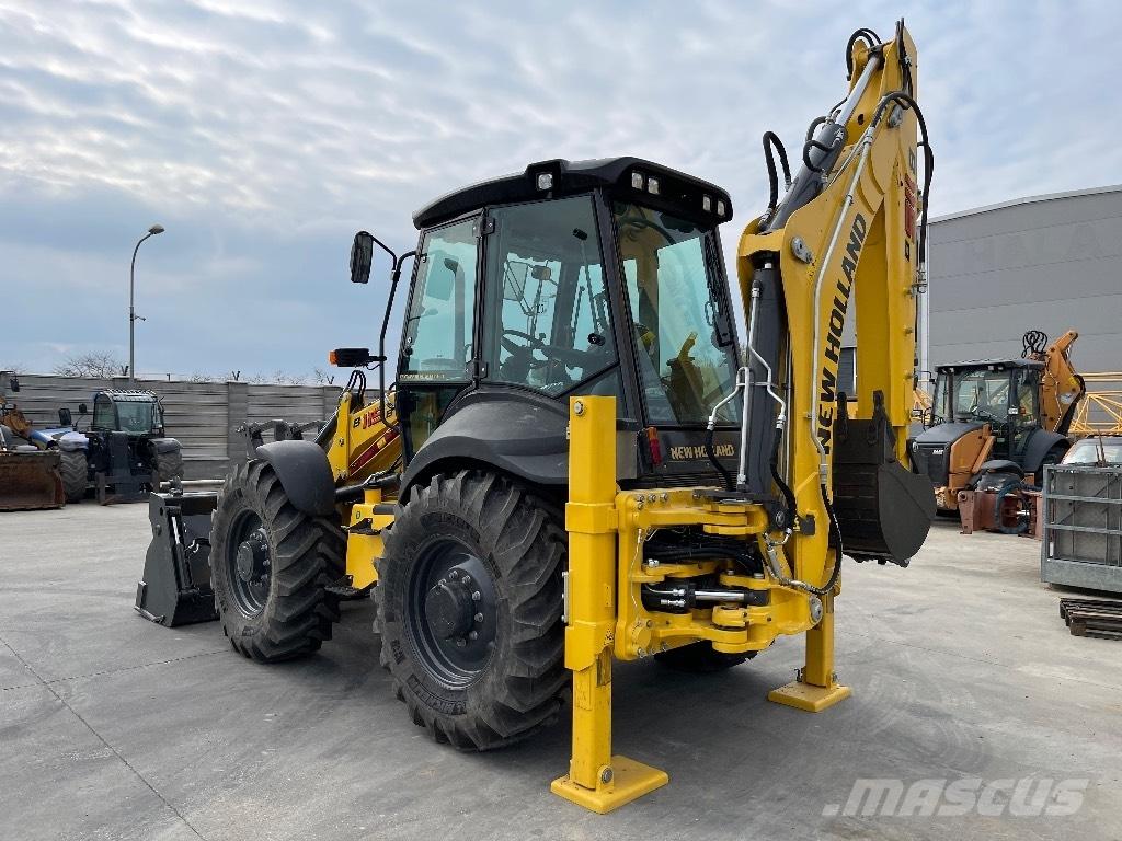 New Holland B 115 B لوادر ذات جرافات عكسية