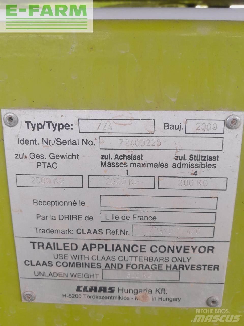 CLAAS SW C 430 ملحقات الحصادات