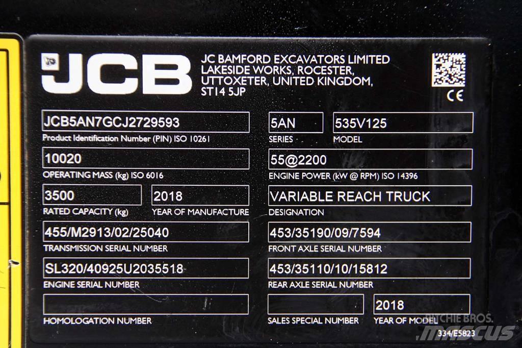 JCB 535-125 Hiviz مناولات متداخلة
