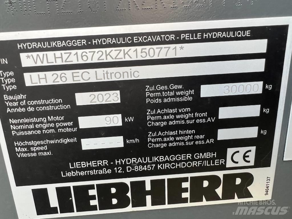 Liebherr LH26 EC حفارات زحافة