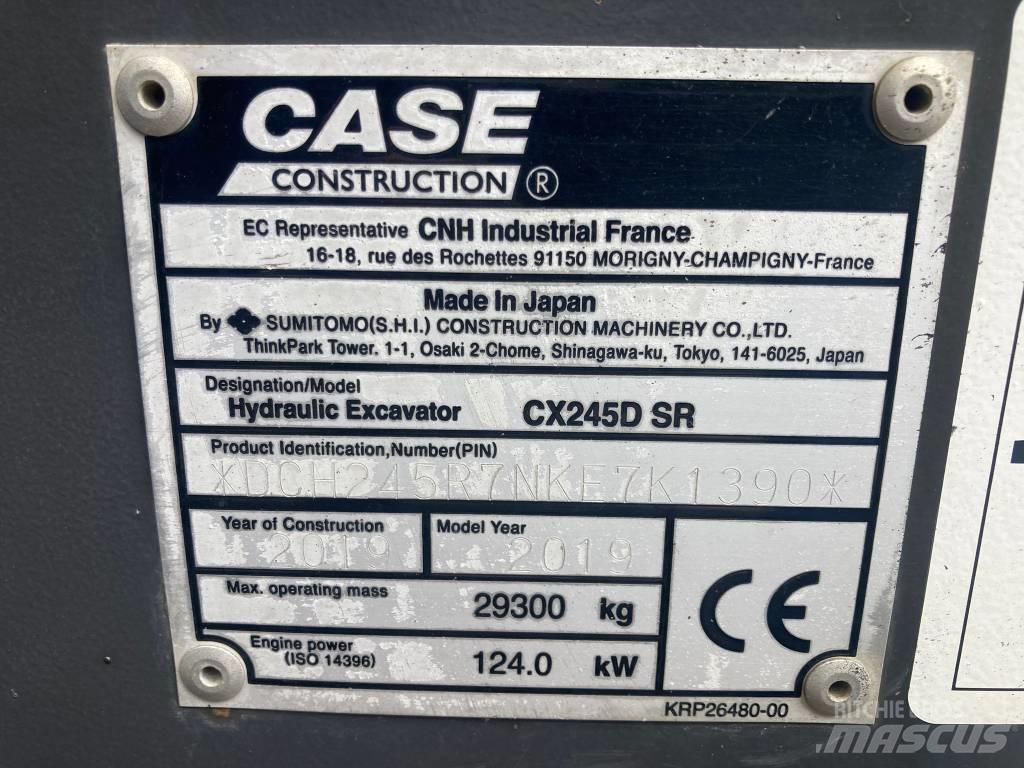 CASE CX 245 D SR LC حفارات زحافة