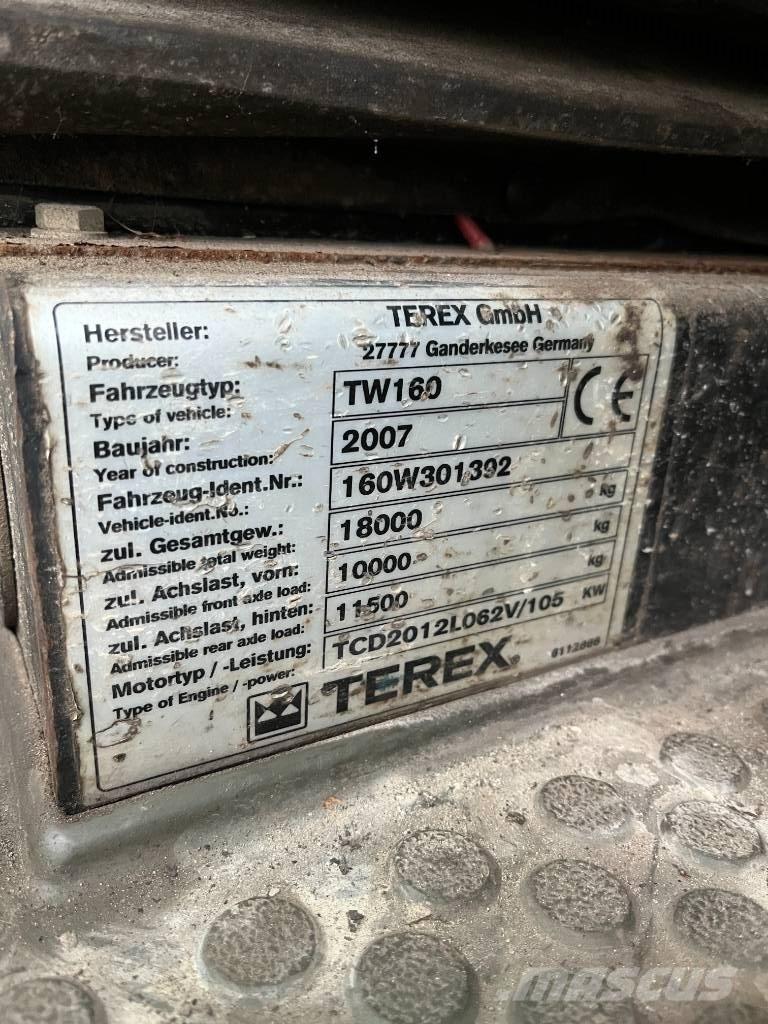 Terex TW 160 حفارات بعجل