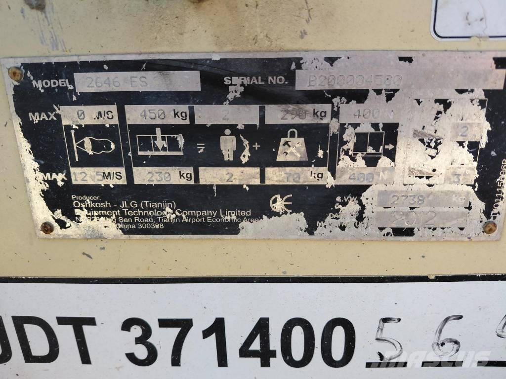 JLG 2646ES رافعات مقصية الشكل