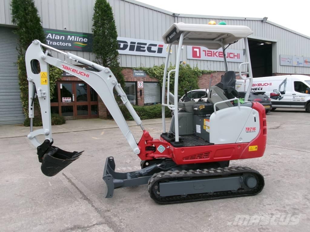 Takeuchi TB 216 حفارات صغيرة أقل من 7 طن (حفارات صغيرة)