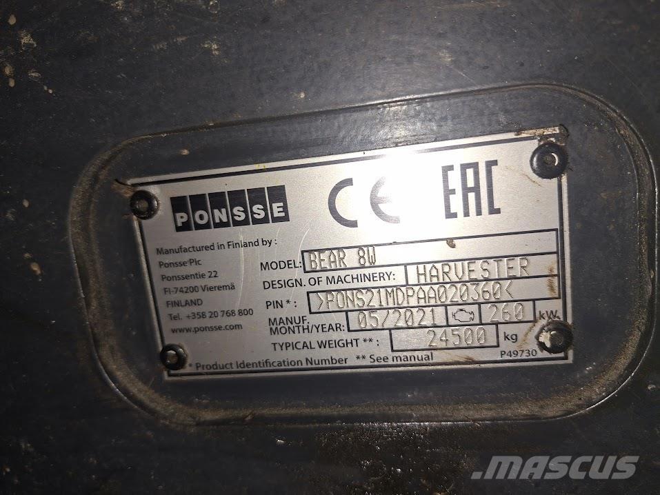 Ponsse Bear 8W حصادات