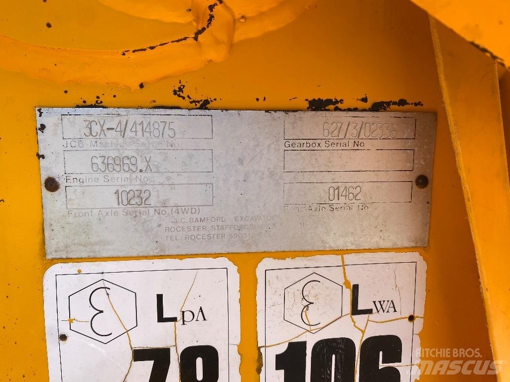 JCB 3 CX لوادر ذات جرافات عكسية