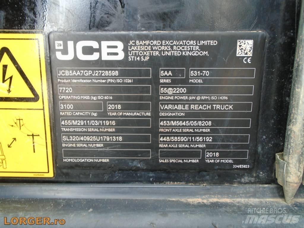 JCB 531-70 معدات مناولة لأغراض الزراعة