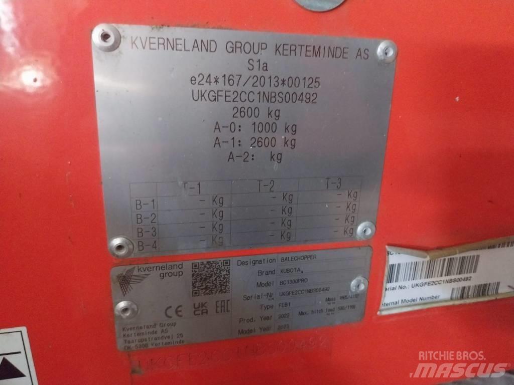Kubota BC 1300 PRO آلات تمزيق الحزم وتقطيعها ونشرها