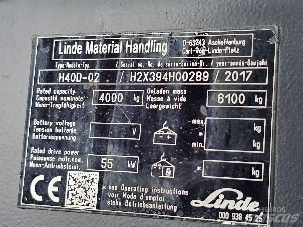 Linde H40D-02 شاحنات الديزل
