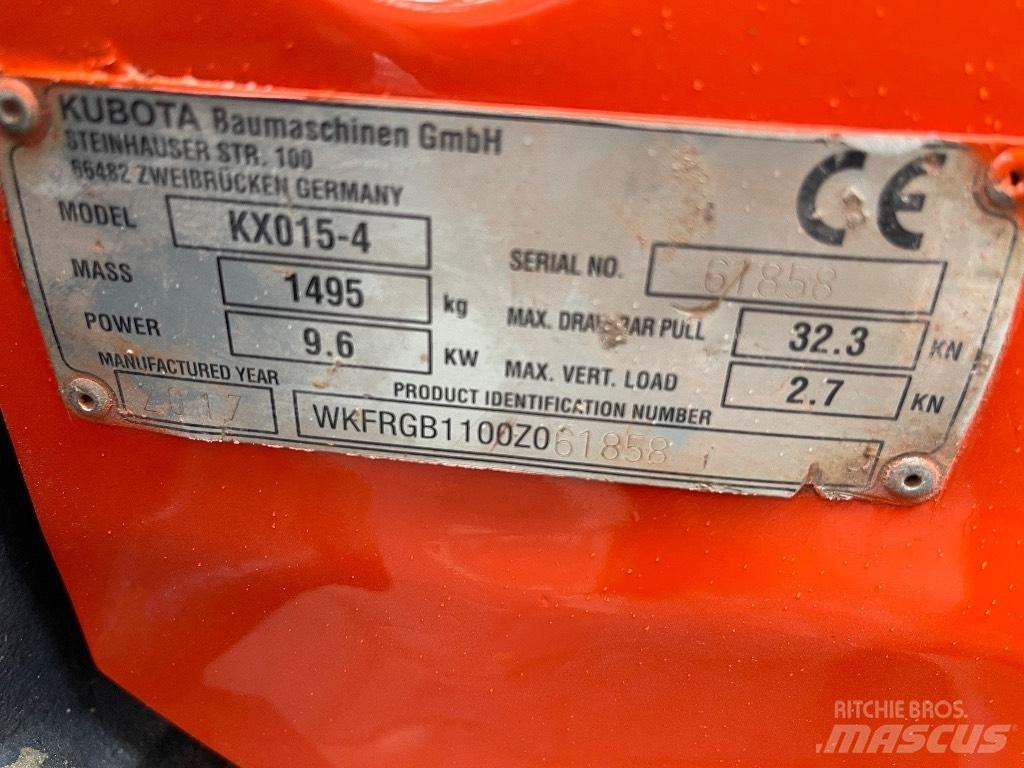 Kubota KX15-4 حفارات صغيرة أقل من 7 طن (حفارات صغيرة)