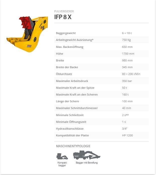 Indeco IFP 8 X جراشات البناء