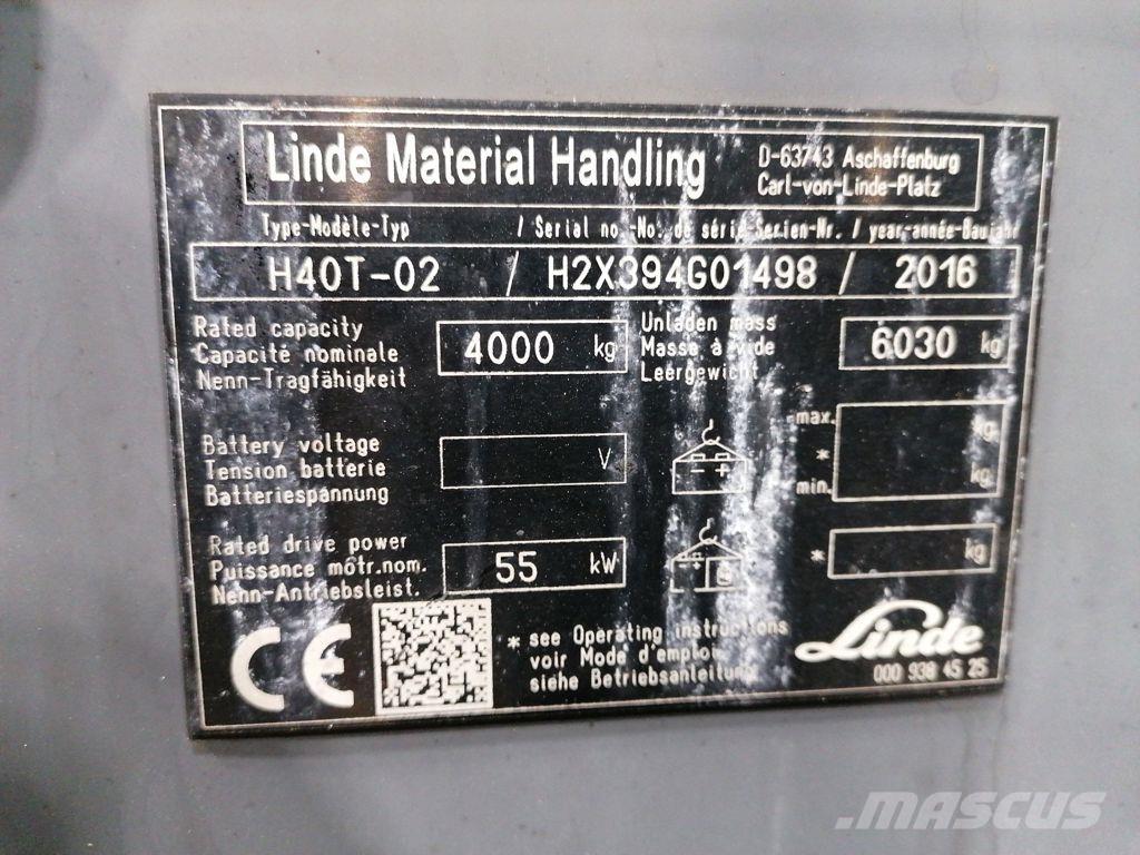 Linde H40T-02 شاحنات LPG