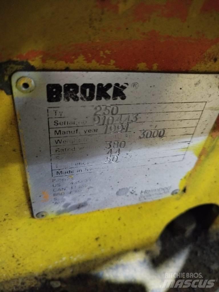 Brokk 250 حفارات صغيرة أقل من 7 طن (حفارات صغيرة)