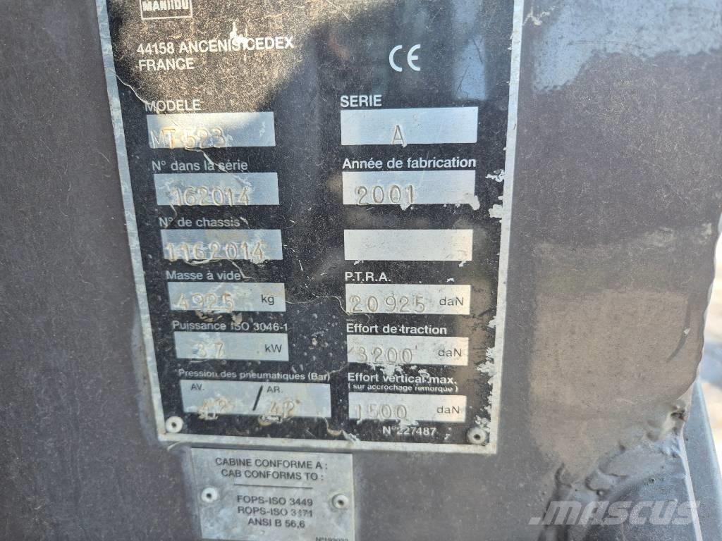 Manitou MT 523 مناولات متداخلة