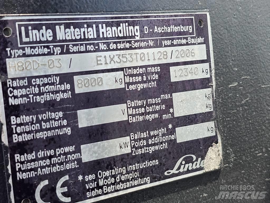 Linde H80D-03 شاحنات الديزل