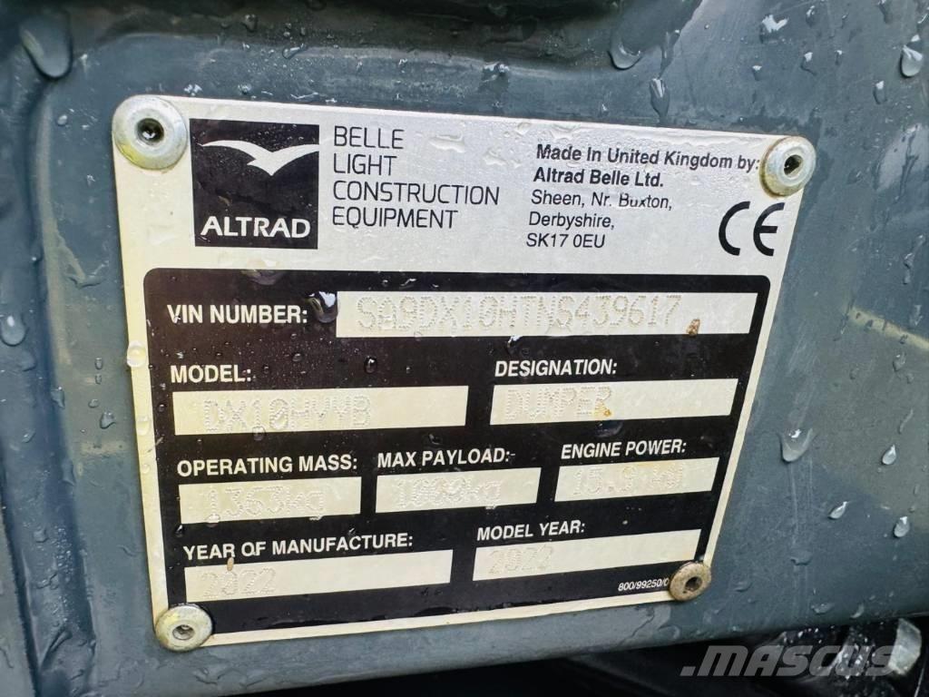 Altrad Belle DX1000 عربات نقل قلابة للمواقع