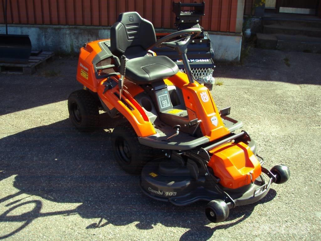 Husqvarna R 214 TC ركوب الحشائش