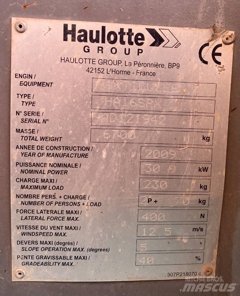 Haulotte HA 16 SPX رافعات سلة مفصلية