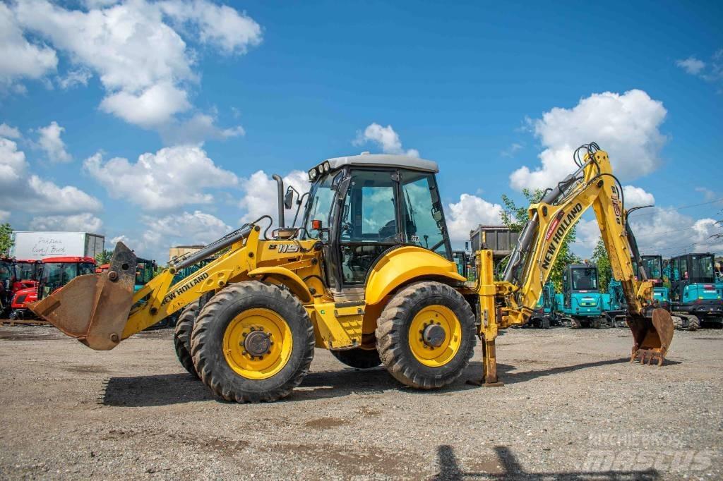 New Holland 115 لوادر ذات جرافات عكسية