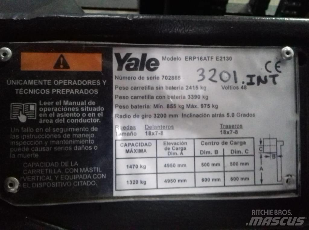 Yale ERP 16ATF شاحنات ذات رافعات شوكية تعمل بالكهرباء