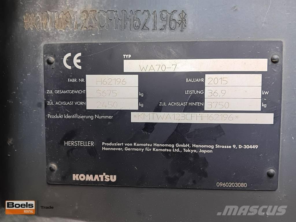 Komatsu WA 70-7 لوادر بعجل