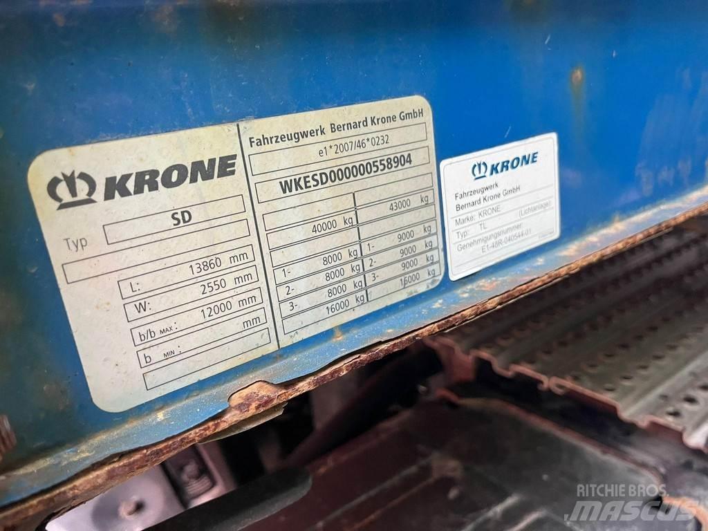 Krone SD نصف مقطورات بباب جانبي