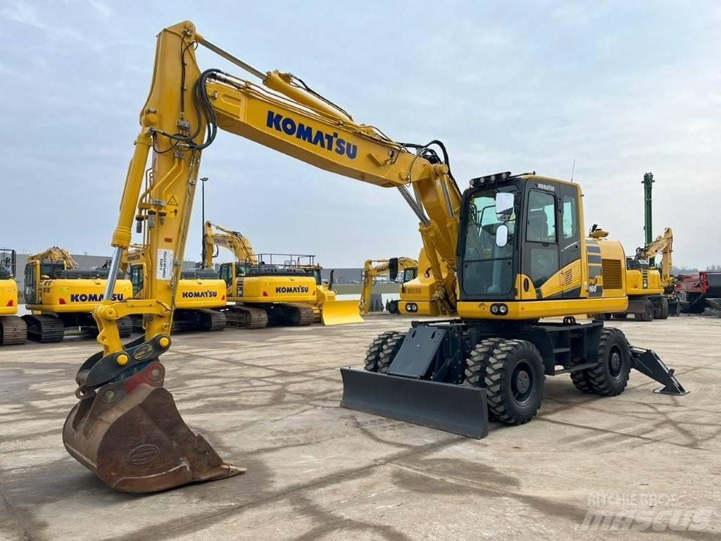 Komatsu PW160-11 حفارات بعجل