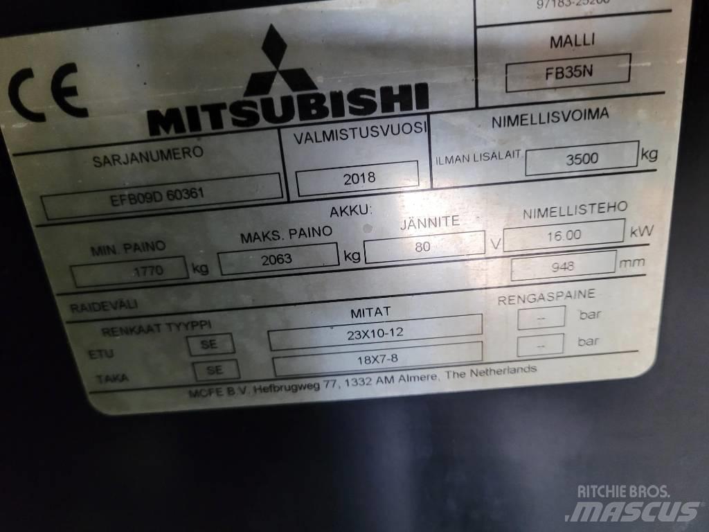 Mitsubishi FB35N شاحنات ذات رافعات شوكية تعمل بالكهرباء