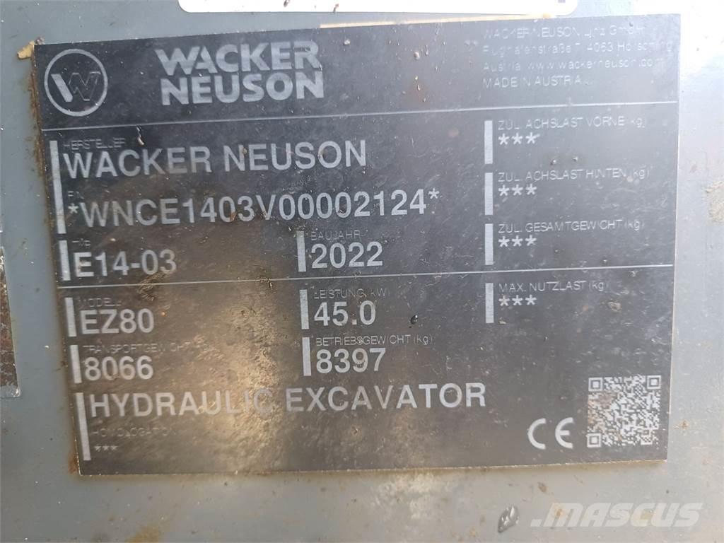 Wacker Neuson EZ80 حفارات زحافة