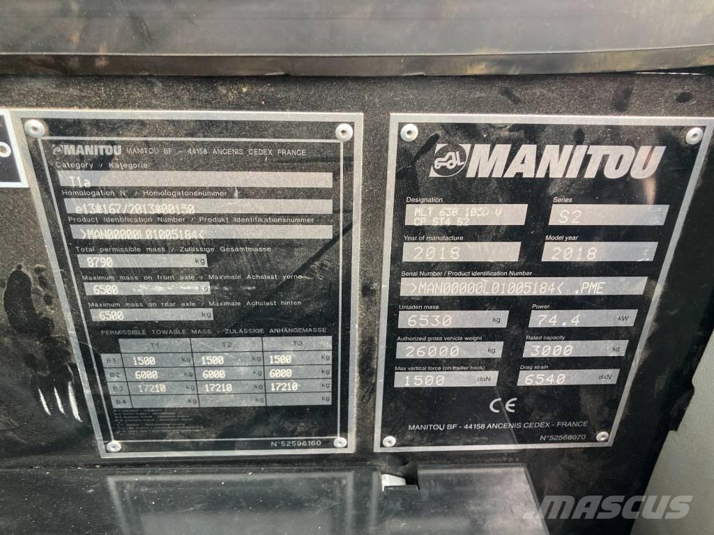 Manitou MLT 630-105 مناولات متداخلة