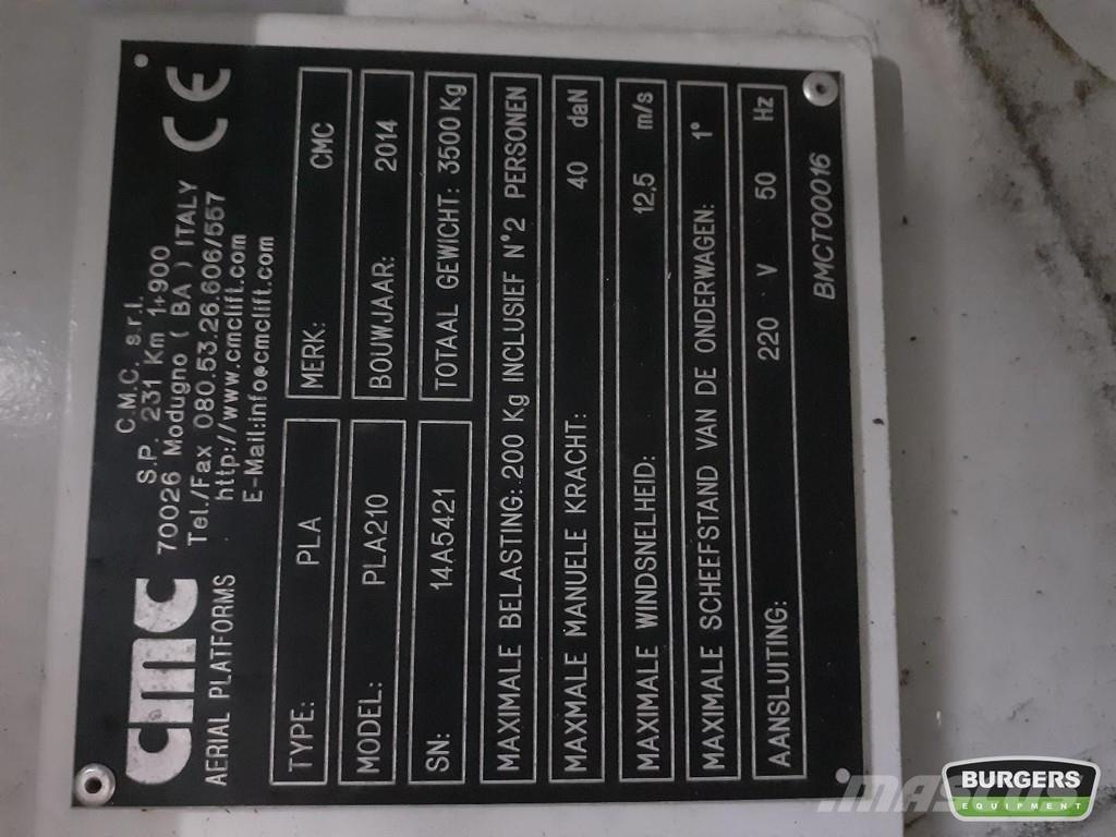 CMC PLA 210 رافعات سلة تلسكوبية