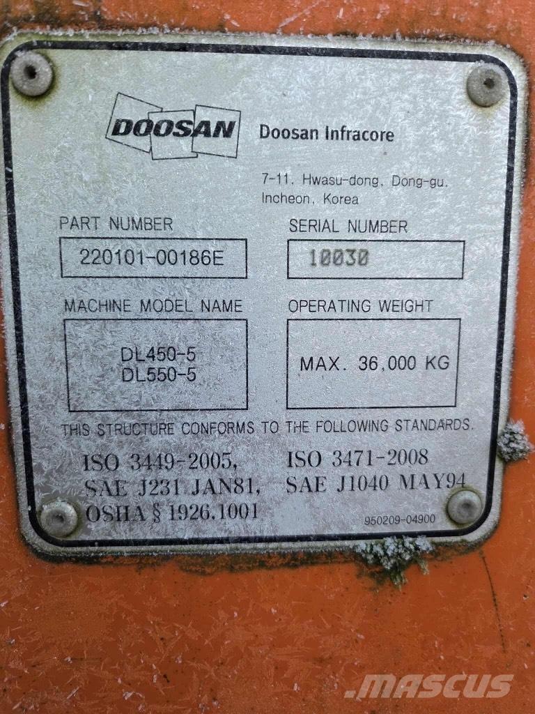 Doosan DL 450-5 لوادر بعجل