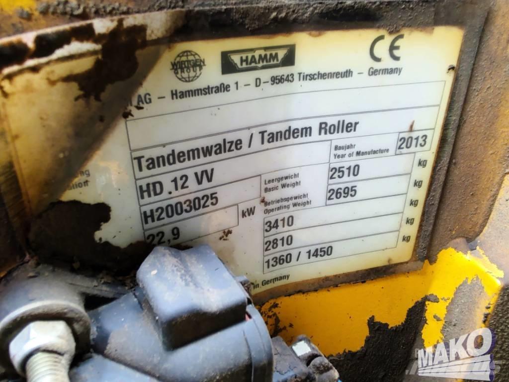 Hamm HD 12 VV مداحل ثنائية الاسطوانة