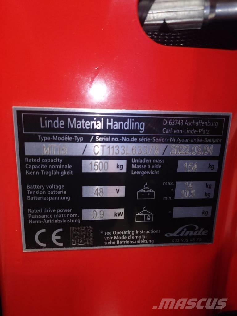 Linde MT15/1133 معدات الرفع منخفض المستوى
