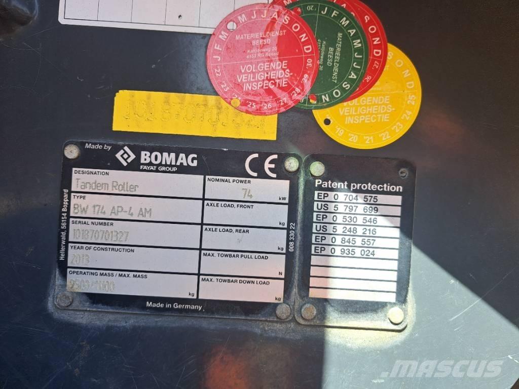 Bomag BW174 AP-4 AM مداحل ثنائية الاسطوانة