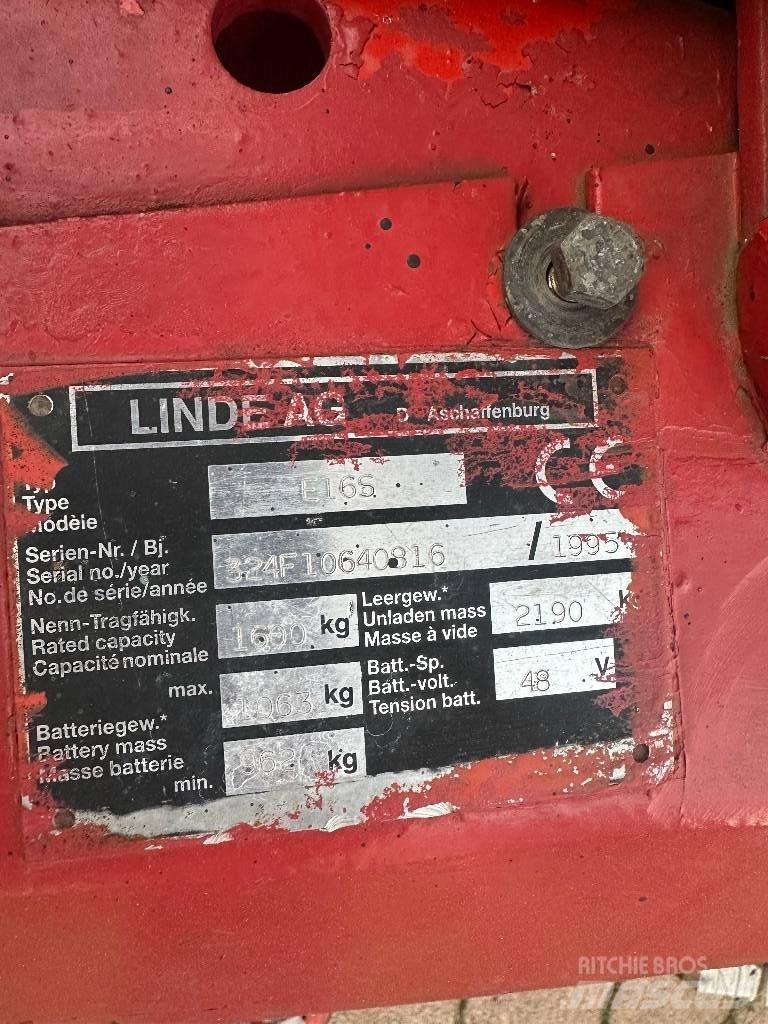 Linde E 16 S شاحنات ذات رافعات شوكية تعمل بالكهرباء