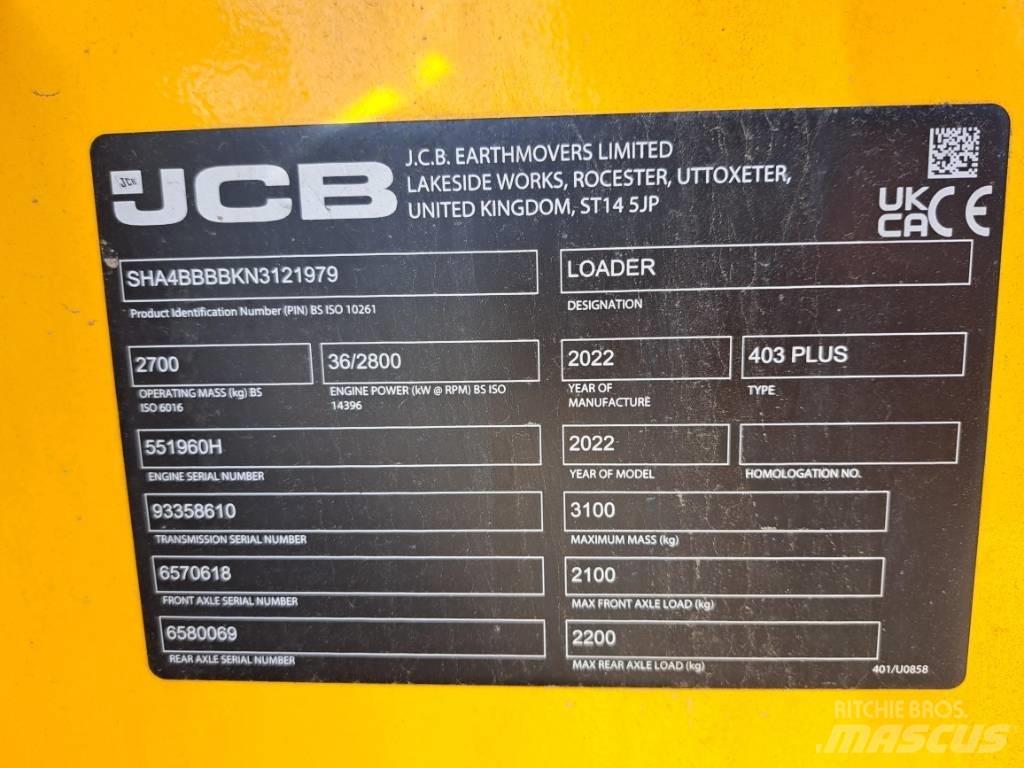 JCB 403Plus لوادر صغيرة