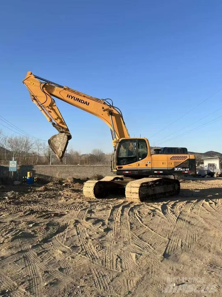Hyundai R305lc-9t حفارات زحافة