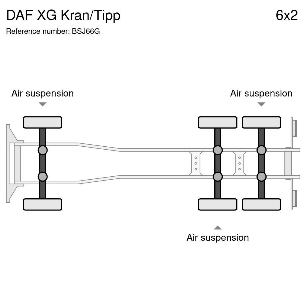 DAF XG Kran/Tipp رافعات صالحة لكل أنواع الطرق