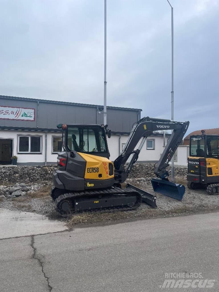 Volvo ECR 58 F حفارات صغيرة أقل من 7 طن (حفارات صغيرة)