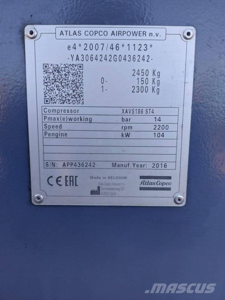Atlas Copco XAVS186 مكابس
